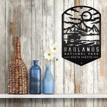 Badlands National Park Neon Sign, National Park Welcome Sign, Personalized National Park Sign, Forest Service Sign, Customized Park Sign