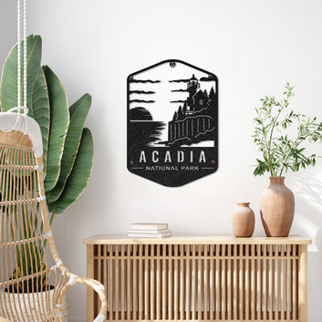 Acadia National Park Metal Neon Sign, National Park Welcome Sign, Personalized National Park Sign, Forest Service Sign, Customized Park Sign