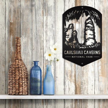 Carlsbad Caverns Park Neon Sign, National Park Welcome Sign, Personalized National Park Sign, Forest Service Sign, Customized Park Sign